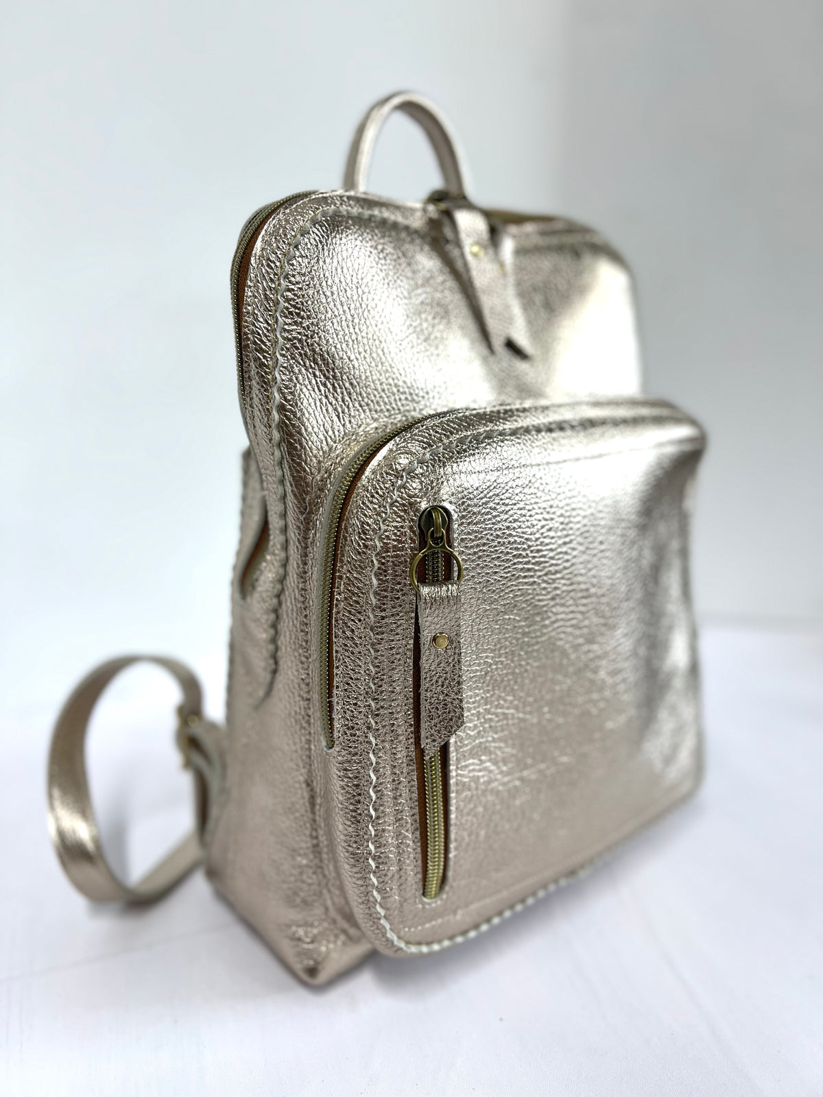 The Ginny Backpack in  Silver
