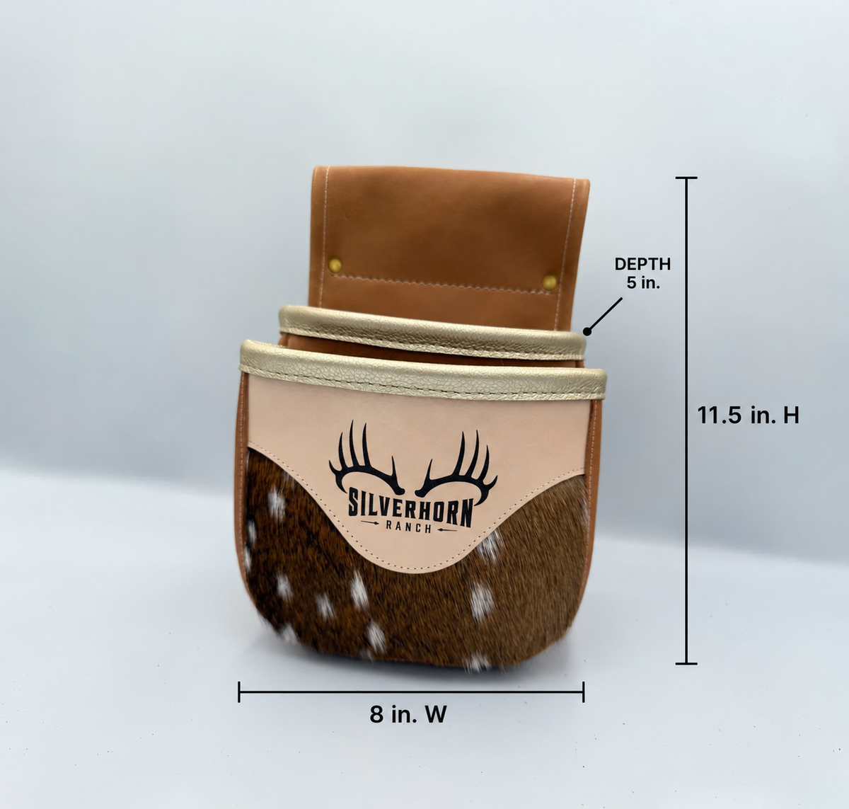 Personalized Double Pocket Shell Bag w/ Axis Hide