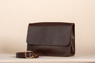 Indigo Laine The Satchel in Tobacco, handcrafted leather Satchel