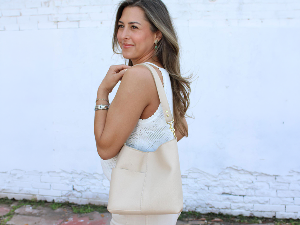 Indigo Laine leather piece